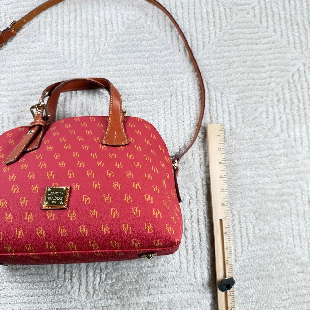 Dooney & Bourke Satchel Bag Women's Gretta Small Audrey Red Monogram Crossbody